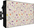 EZON-CH Outdoor TV Cover 40-43 inch Vase Tulip Lavender Florals Plants Weatherproof TV