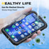 iPhone 15 Pro Max Waterproof Case Compatible with MagSafe, Metal Heavy Duty IP68 Underwater Built-in Screen Protector,