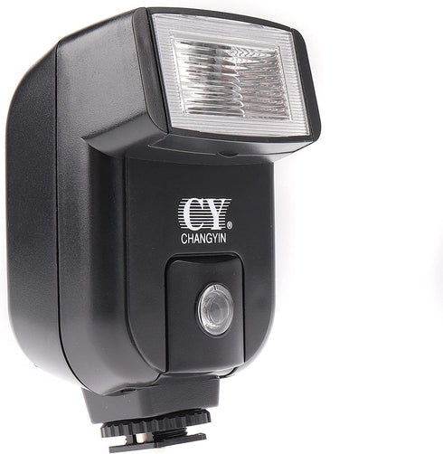YINYAN CY-20 Universal Hot Shoe On-Camera Flash Speedlite, Electronic Speedlight for Nikon, Canon, Panasonic, Olympus,