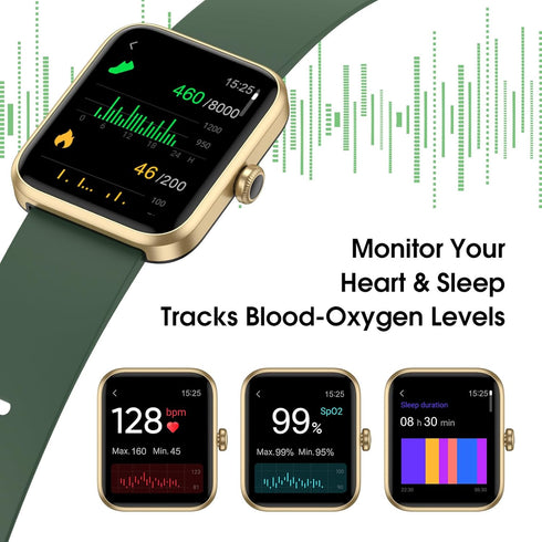 Smart Watch, Fitness Tracker with 45mm Touch Screen, Heart Rate Monitor, Waterproof for Android iOS