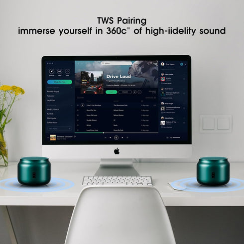 LFS Portable Bluetooth Speaker – Small Bluetooth Speaker, Ultra Long Play 15 Hours, TWS Pairing, Suitable for Home,