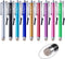 Wisdompro Stylus Pens - 9 Pack Universal Microfiber Tip Stylus with Lanyard Tether for All Touchscreen Devices