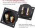 Facmogu 2PCS 2.2 Inch 2-Way Square Speaker Box Terminal Cup with Banana Plugs, Screw Type Binding Post Subwoofer Box