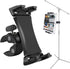 Microphone Music Stand Tablet Smartphone Holder Mount Heavy Duty 360 Degree Swivel Clamp for 3.5 to 13.5in Phone