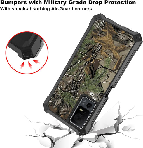 Ailiber Case for TCL 505 Phone, Jitterbug Smart 4/TCL 40 T/TCL 40XL with Screen Protector, Heavy Duty Silicone