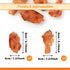 Hanycon 6pcs Artificial Chicken Leg Fake Chicken Wing Lifelike Fake Fried Food for Photography Prop Key Chain Desk
