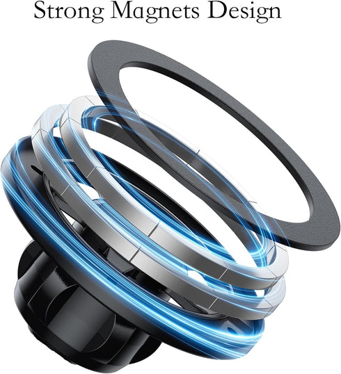 KRAJEWS 360 17mm/0.67inch Magnetic Ball Mount Adapter Compatible with MagSafe, Degree Rotating Mount Fits All Ball