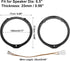 uxcell 6.5" Car Speaker Adapter Spacer Ring with Wire Combination for Honda Accord 2008-2019