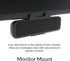 Cyber Acoustics USB Speaker Bar (CA-2890) Stereo USB Powered Speaker with Convenient Controls, Clamps to Monitor
