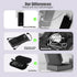 Ultra Slim 10000mAh Portable Power Bank with Built-in Cable, USB C External Battery Pack with Built-in AC Wall Plug,