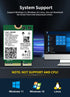 WiFi 7 Wireless Card Intel BE200 NGW, Bluetooth 5.4, 5800Mbps M.2/NGFF Network Support Windows 10/11 (64bit), Linux,
