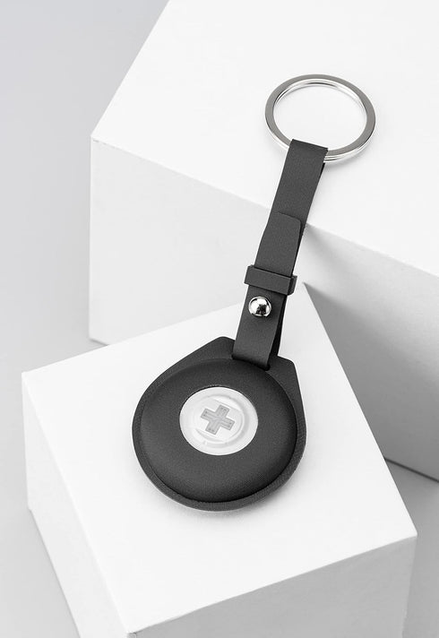 Swissdigital Sound-Playable Finder Keychain,Bluetooth Locator for Bags, Luggages, Keys, Toys, and Your Personal Items, Works with Apple Find My app Without Download App(SD9508F)