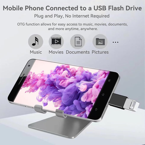 USB to USB C Adapter 4-Pack, 2 Type C Female to A Male & 2 USB C Male to USB Female for Apple Watch, iPhone