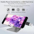 USB to USB C Adapter 4-Pack, 2 Type C Female to A Male & 2 USB C Male to USB Female for Apple Watch, iPhone