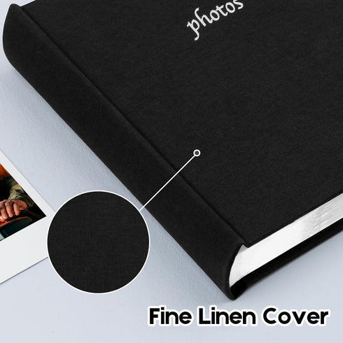 Photo Album for Fujifilm Instax Wide 300 Camera, Linen Cover, 120 Pockets for Polaroid Instant Photos