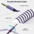 3.5mm Audio Cable, 5FT 2Pack Aux Cord 3.5 mm Male to Male Car Stereo Jack Cord TRS Auxiliary Audio Cable, Hi-Fi Sound