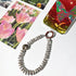 MGQILING Diamond Phone Charm with Tether Tab, Luxury Bling Diamond Pearl Glitter Wrist Strap, Anti-loss Lanyard for
