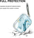 JIAXIUFEN Compatible with AirPods Pro 2019 / Airpods Pro 2nd Generation Case Cover, Gold Sparkle Glitter Marble Design,