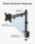 HUANUO 13-32 17.6 lbs, 16 Grommet 75x75mm 100x100mm Single Monitor Mount, Monitor Arm for Monitors up to Adjustable