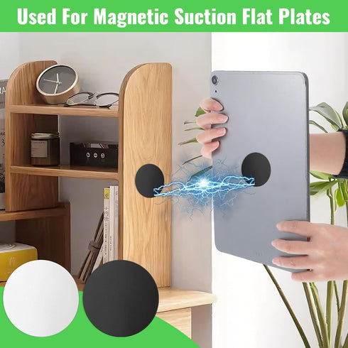 ElevateTech 40 Metal Plates for Magnetic Mount, Pcs Round Metal Plate Magnet for Phone Case Universal Mobile-Phone Iron