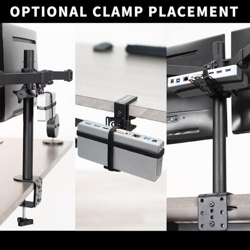 VIVO Universal Docking Station Mount for Workstation, Under Desk Installation, Fits Docking Stations up to 10"