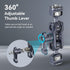 SMALLRIG 1/4 Camera Magic Arm, Flexible Articulating Arm with Screws, Field Monitor Mount with Dual Ballhead, Aluminum