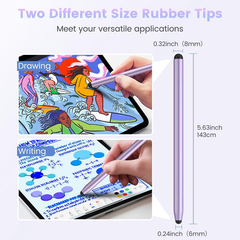 STYLUSLINK 2-in-1 Stylus Pen for Touchscreen, Universal Stylus Pens High Sensitivity and Precision, Magnetic Stylus Pen