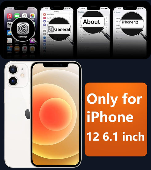FNTCASE Magnetic Matte Textured Case for iPhone 12, Off White, Military Grade Drop Protection Translucent Cover