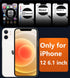 FNTCASE Magnetic Matte Textured Case for iPhone 12, Off White, Military Grade Drop Protection Translucent Cover