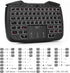 Rii RK707 Backlit 3 in 1 Wireless Game Controller, 62-Key Rechargeable Keyboard Mouse Combo for PC/Raspberry Pi/Android