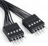 FdcLixuvol 2-Pack 9 1 2 Reset PC Power Switch Splitter, Pin Motherboard Jumper Splitter Female to Male for Power SW