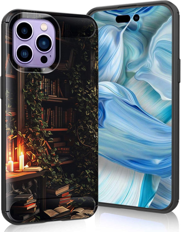 CICPLKSE for iPhone 14 Pro Max Case,Shock-Absorption Flexible Brushed TPU Bumper Cove Soft