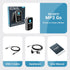 MP3 Player with Bluetooth and Sports Clip, Earbuds Included, Expandable to 128GB, HD Color Screen, 34 Hours Battery