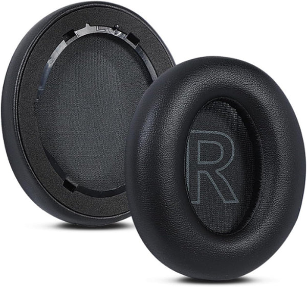 Replacement Ear Pads for Anker Soundcore Life Q20/Q20BT/Q20+ Headphones, Soft Memory Foam and Protein Leather (Black)
