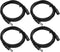 ANLINK 4 Pack 3ft 1M DC Power Extension Cable, Premium Pure Copper DC