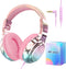 QearFun Kids Headphones with Microphone - Wired Headphones for Kids with Volume Limit, Sharing Jack, Foldable for iPad