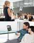 SAIJI Tablet Stand Holder, Height Adjustable Portable Monitor Stand, 360° Rotating, Aluminum Alloy Cradle Mount Dock