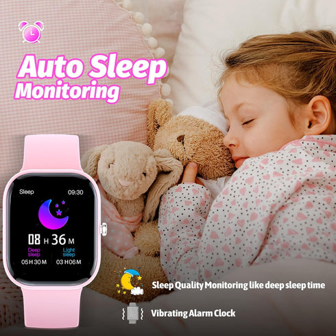 Kids Smart Watch with Fitness Tracker, 1.5" DIY Dial, 19 Sport Modes, IP68 Waterproof, Heart Rate Monitor, Great Gift