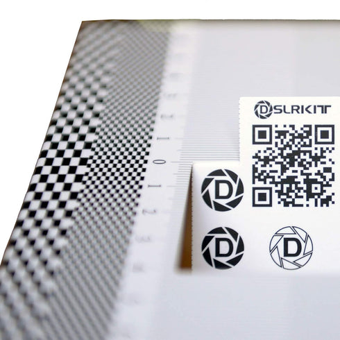 28X18cm Lens Focus Calibration Tool Alignment Ruler Folding Card (Pack of 2)