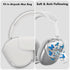 Compatible with AirPod Max Case Cover, Cute Butterfly Cartoon Pattern Design, Clear TPU Skin Anti-Scratch