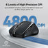 TECKNET Wireless Mouse (BT5.0/3.0 & 2.4G) Rechargeable 4800 DPI Silent Mouse, 8 Buttons, USB A Wide Compatibility -