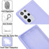 Liquid Silicone Case Compatible with Galaxy S21 Ultra 5G - Shockproof Gel Rubber Full Body Protection Cover (Purple)