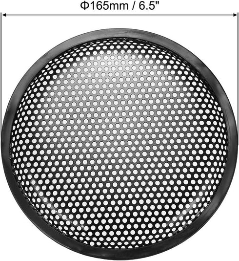 uxcell 6.5" Speaker Waffle Grill Metal Mesh Subwoofer Guard Protector Cover with Clips and Screws