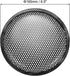 uxcell 6.5" Speaker Waffle Grill Metal Mesh Subwoofer Guard Protector Cover with Clips and Screws