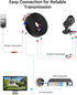 4 Pack 100ft/30m 100pcs Anlapus All-in-One Video Power Cable, BNC Extension Surveillance Camera Cables for CCTV