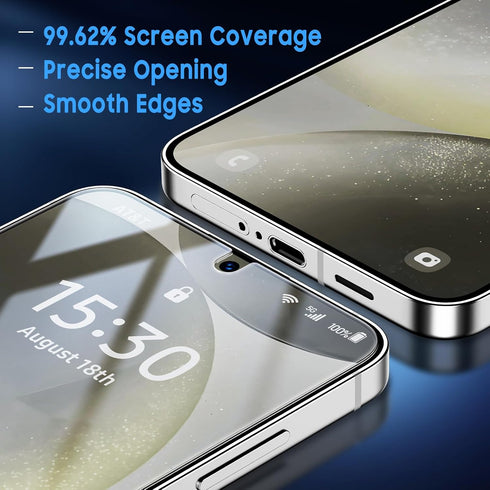 Uyiton UnBreak-Glass Screen Protector for Samsung Galaxy S24+ Plus, 6.7'' 5G, 2 Pack, Scratch-Resistant, Bubble-Free,