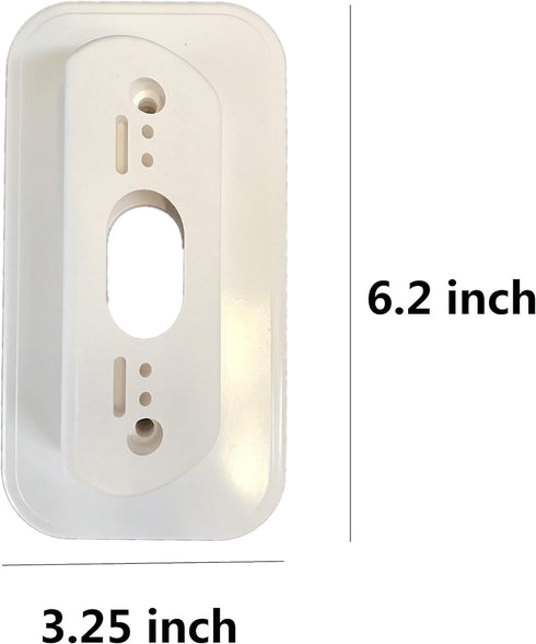 Ade Advanced Optics Wall Plate and 30 Degree Angled Mount Combo for Nest Hello - White