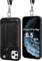 TOOVREN Phone Cover for iPhone 11 Pro Max, Wallet Case with Card Holder, PU Leather Kickstand, Adjustable Detachable