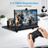 Zrgzob 14 Inch 3D Screen Magnifier for Smartphone, HD Magnifying Projector Screen Enlarger Foldable Phone Stand