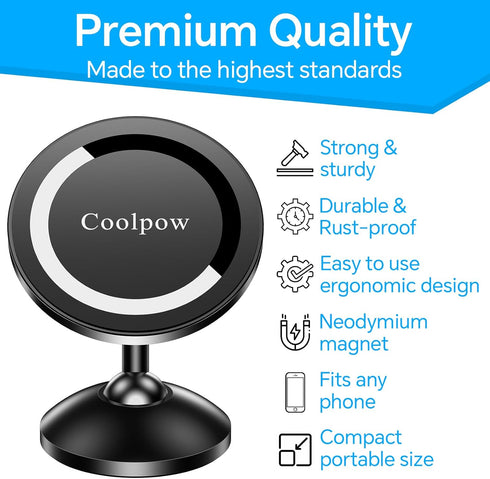 Gym Magnetic Phone Holder Mount for MagSafe, Dual Magnetic Phone Holder for iPhone 15, 14, 13, 12